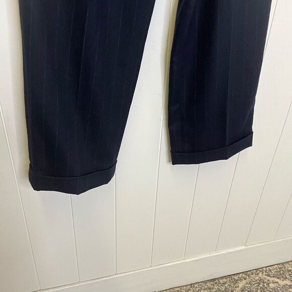 Vintage Ralph Ralph Lauren Women's 10 Cashmere Wool Blend Pants Trousers Blue - Picture 4 of 12